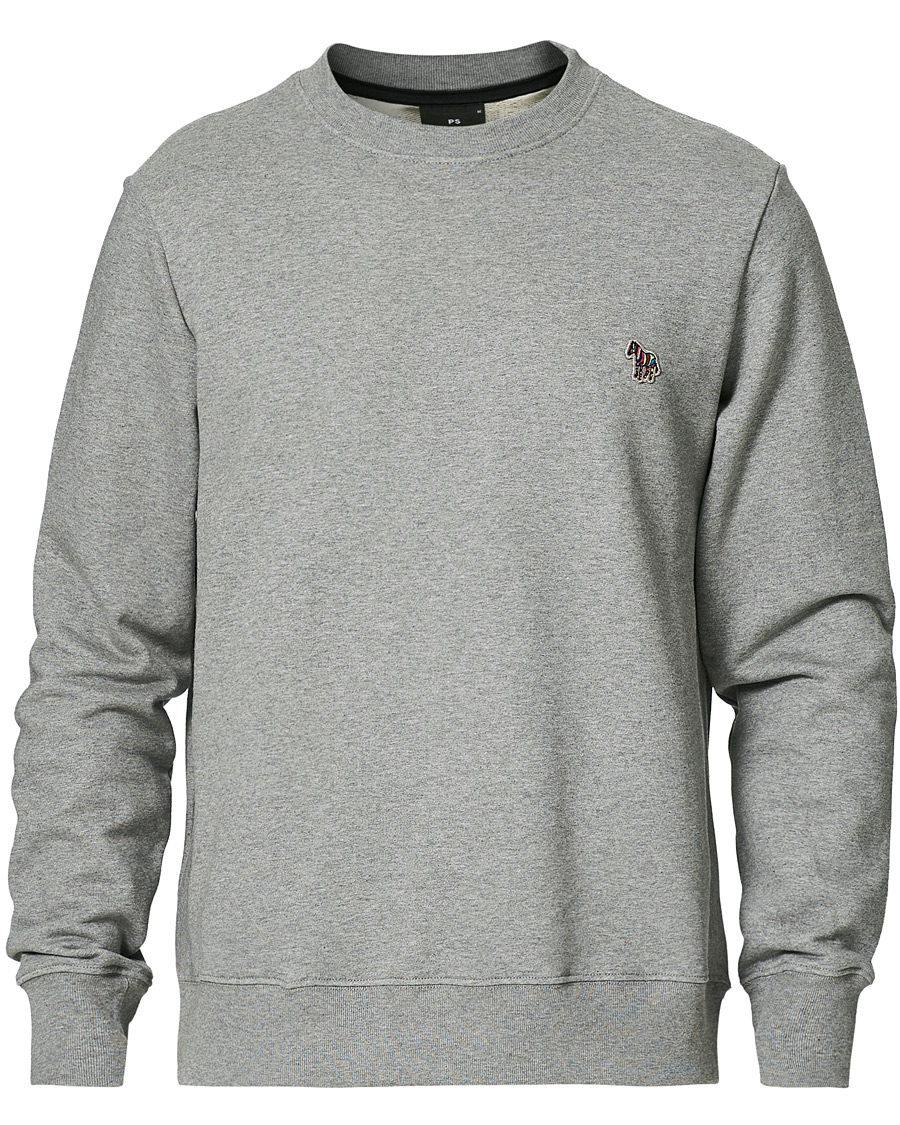 Men | Sweaters & Knitwear | PS Paul Smith | Organic Cotton Zebra Sweatshirt Grey