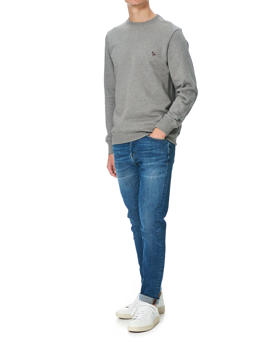 Men | Sweaters & Knitwear | PS Paul Smith | Organic Cotton Zebra Sweatshirt Grey