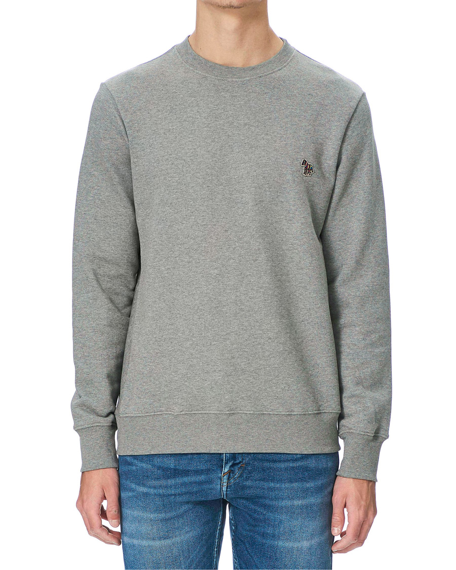Men | Sweaters & Knitwear | PS Paul Smith | Organic Cotton Zebra Sweatshirt Grey