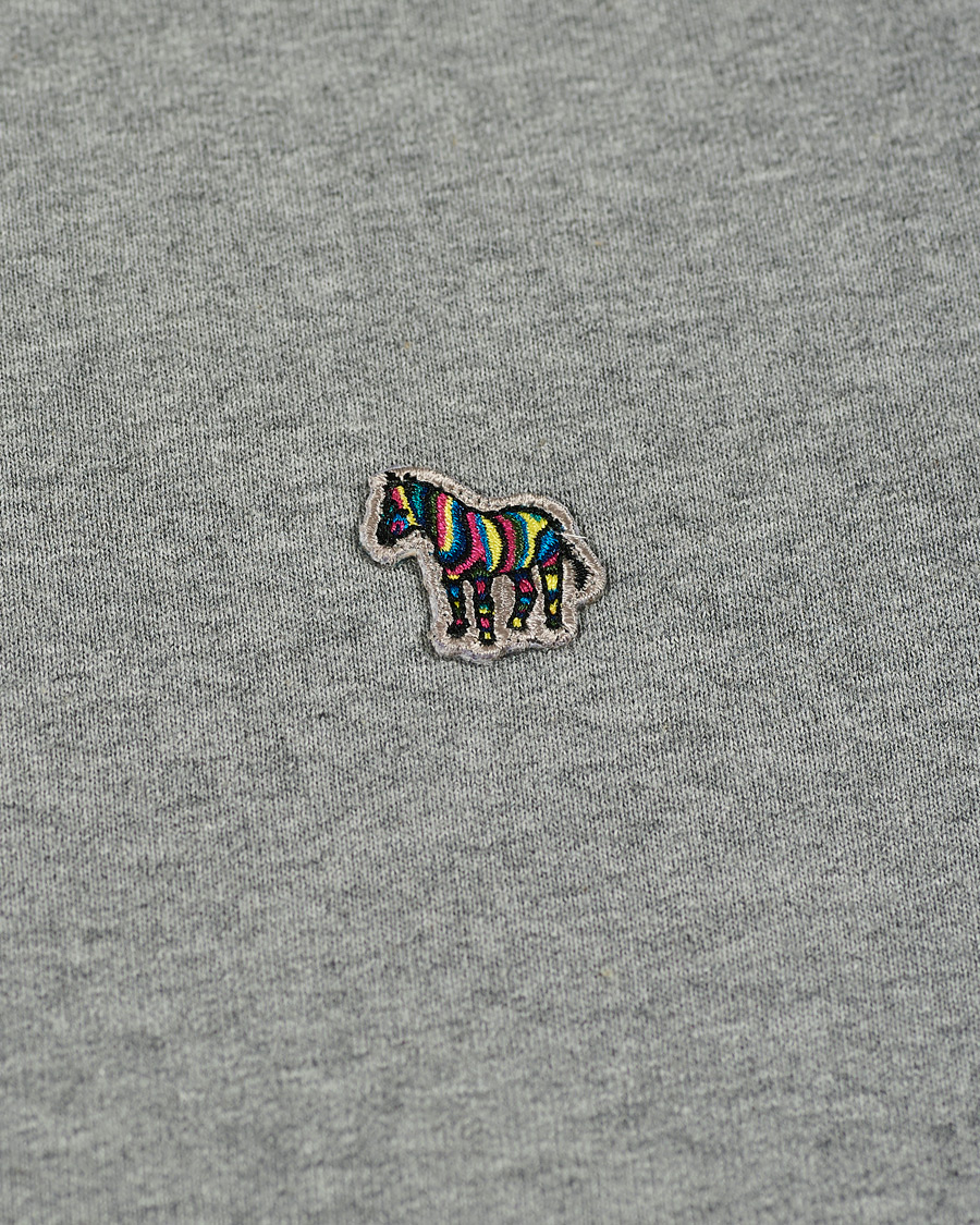Men | Sweaters & Knitwear | PS Paul Smith | Organic Cotton Zebra Sweatshirt Grey