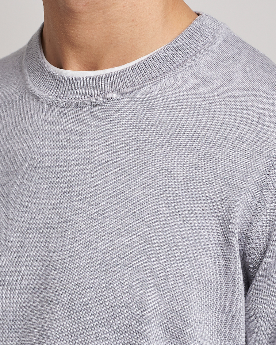 Men | Sweaters & Knitwear | NN07 | Ted Merino Crew Neck Pullover Light Grey