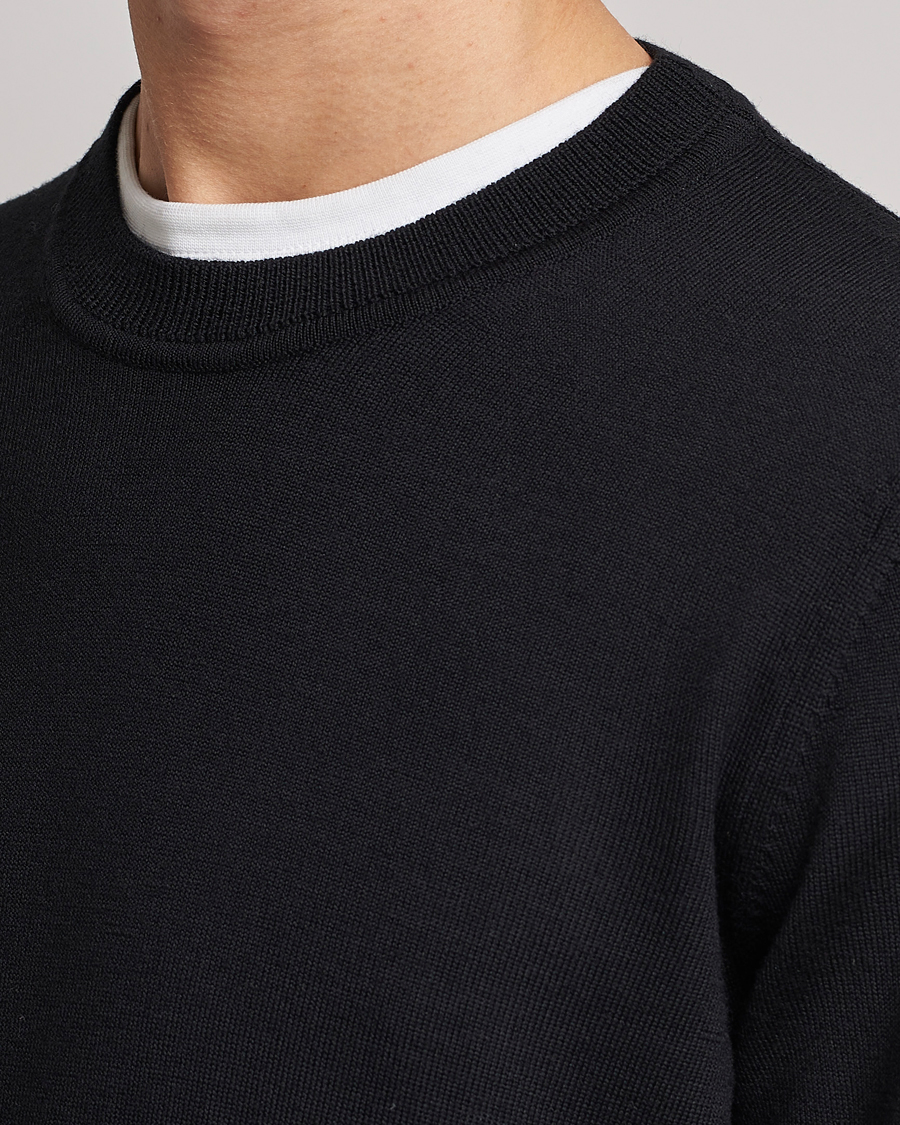 Men | Sweaters & Knitwear | NN07 | Ted Merino Crew Neck Pullover Black