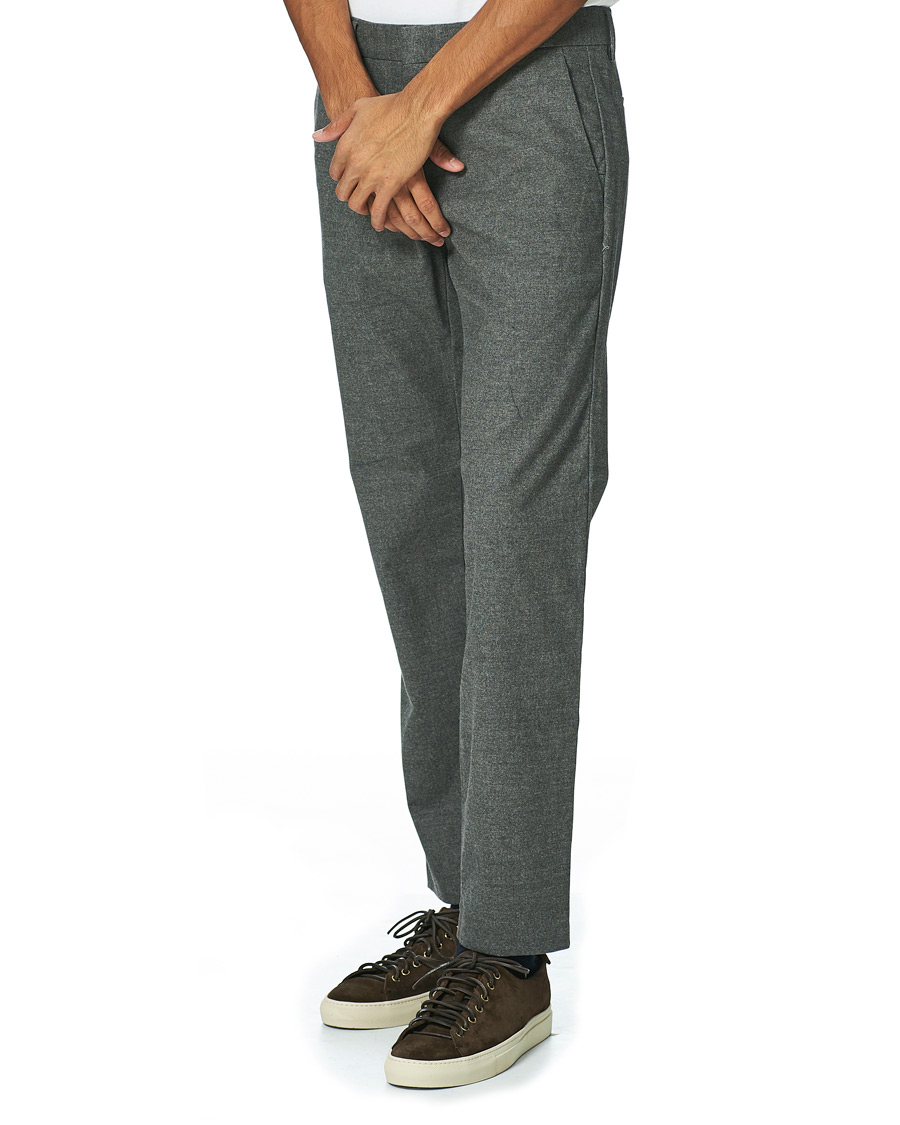 Men | Trousers | NN07 | Theo Regular Fit Brushed Cotton Chinos Grey