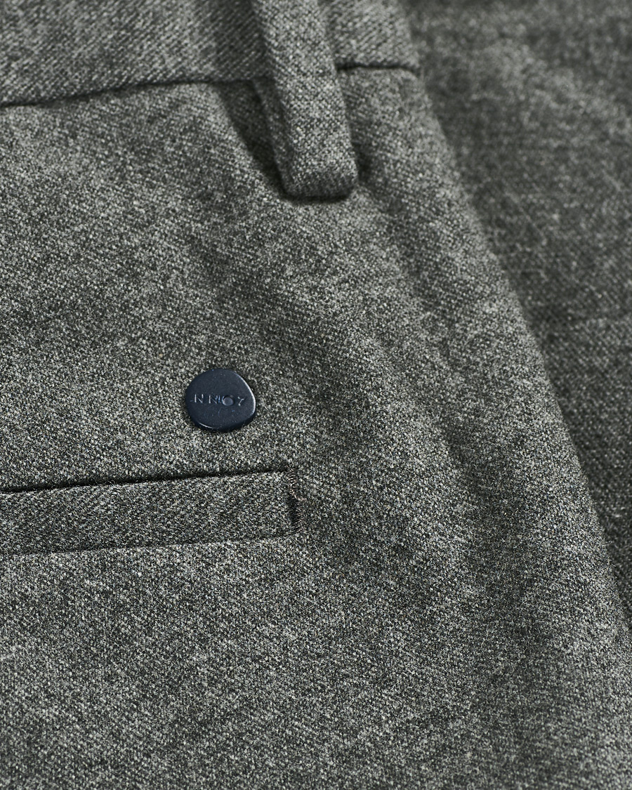 Men | Trousers | NN07 | Theo Regular Fit Brushed Cotton Chinos Grey