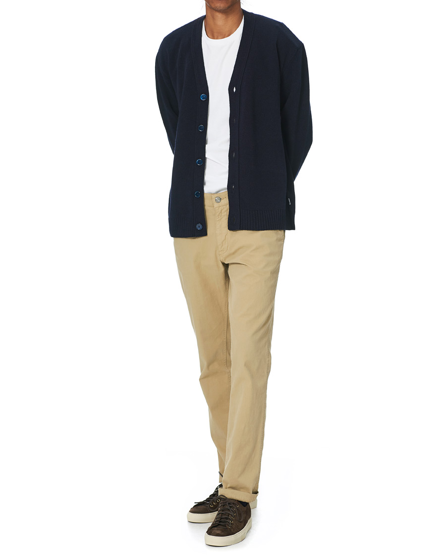 Men | Sweaters & Knitwear | NN07 | Bjorn Lambswool Cardigan Navy