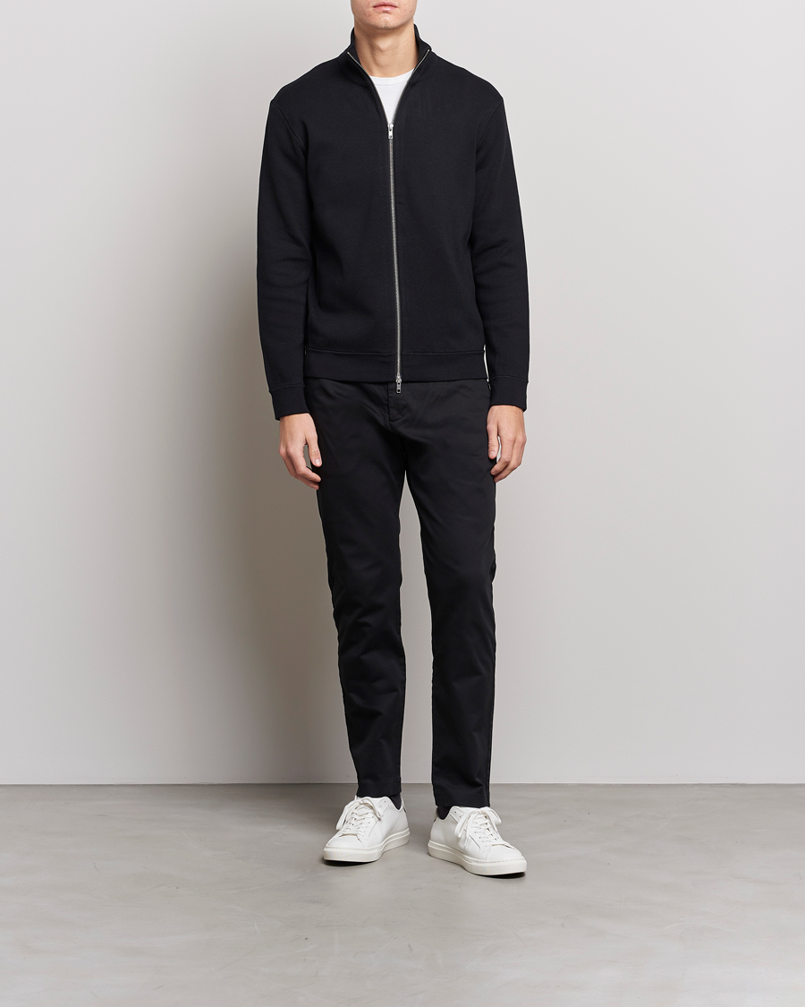 Men | Sweaters & Knitwear | NN07 | Luis Knitted Full-Zip Sweater Black