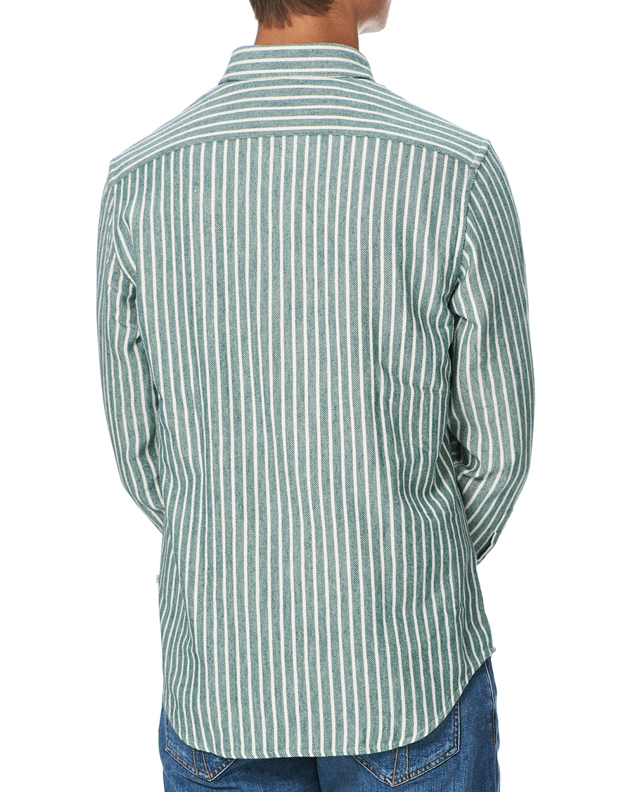 Men | Shirts | NN07 | Errico Striped Shirt Green/White