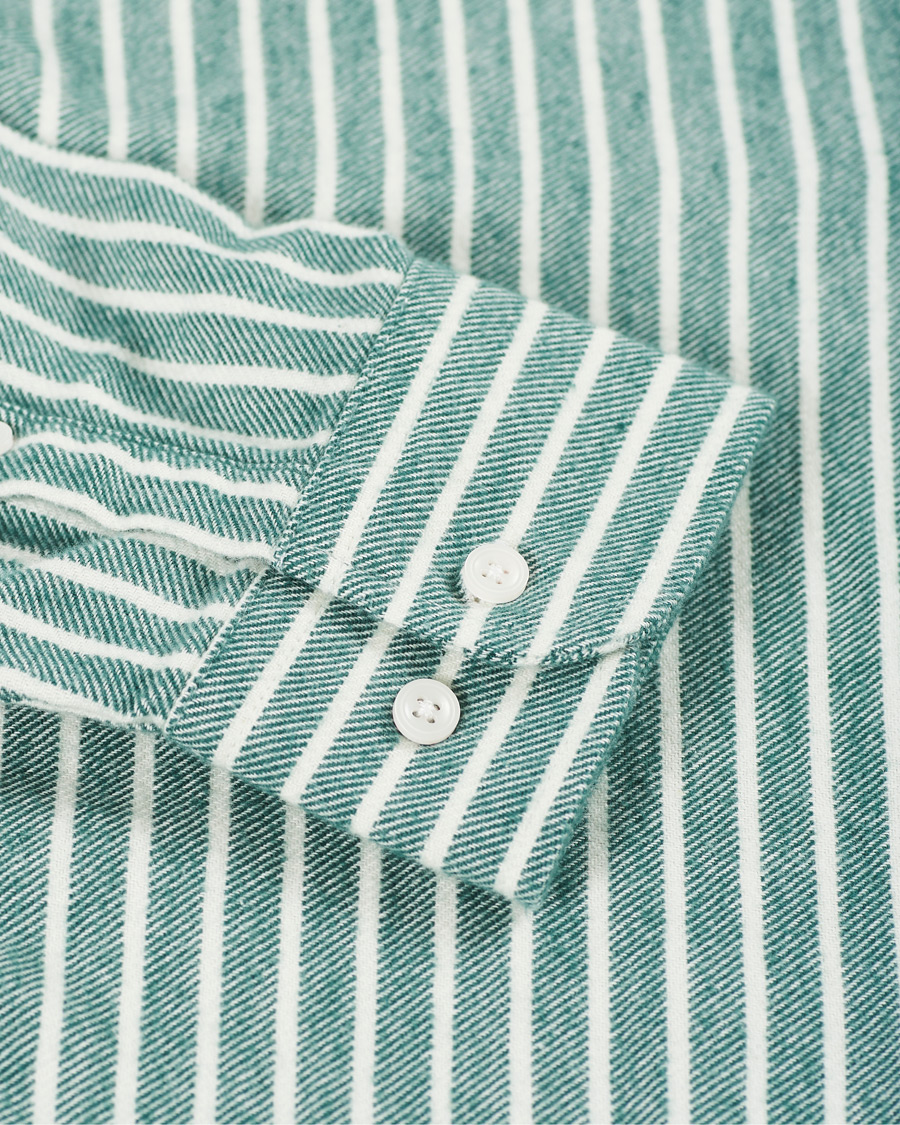 Men | Shirts | NN07 | Errico Striped Shirt Green/White