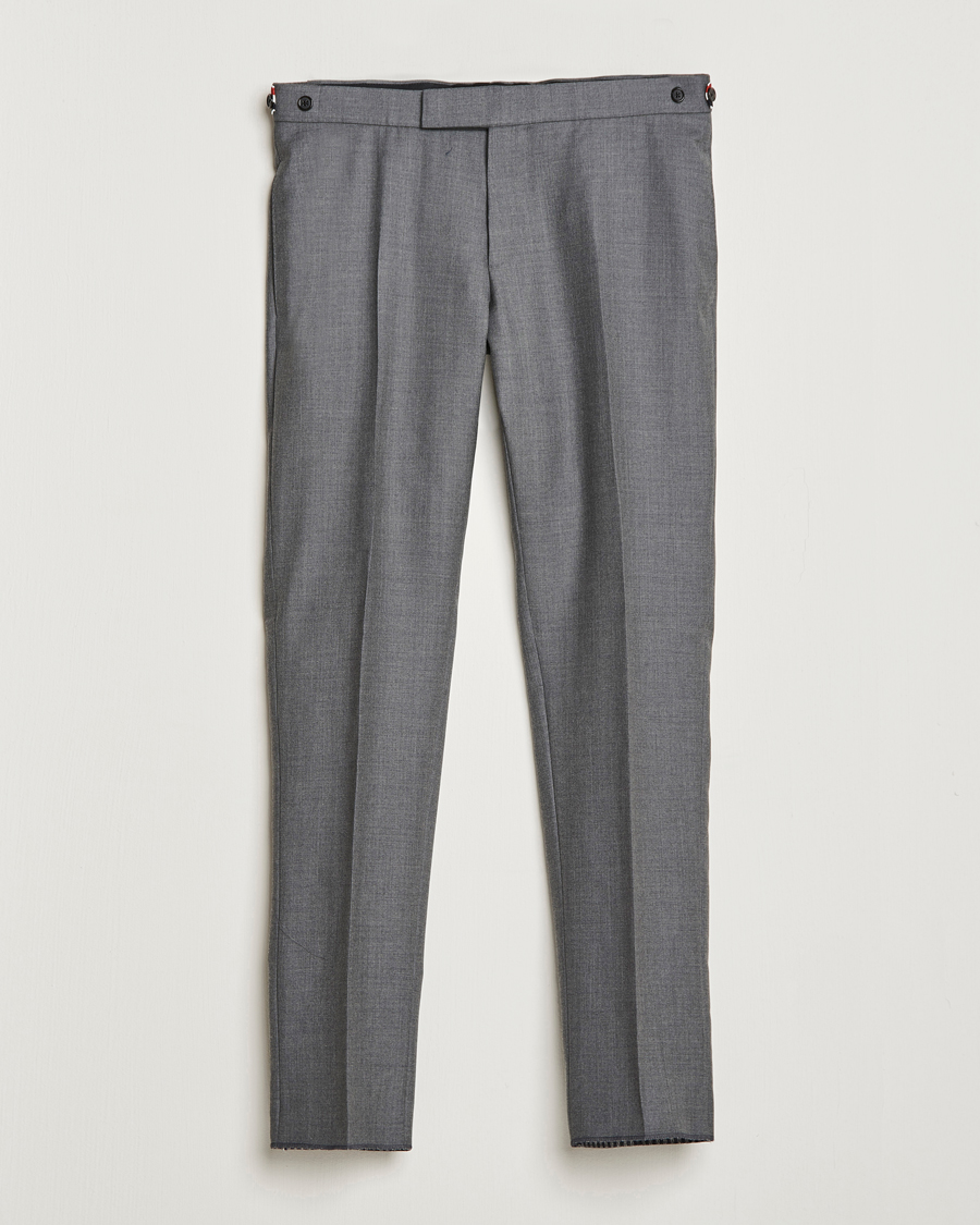 Men | Trousers | Thom Browne | Super 120s Wool Trousers Medium Grey