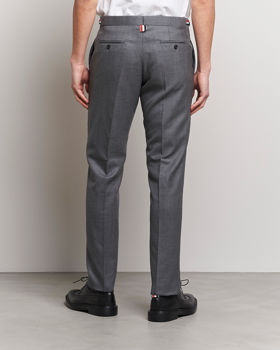 Men | Trousers | Thom Browne | Super 120s Wool Trousers Medium Grey