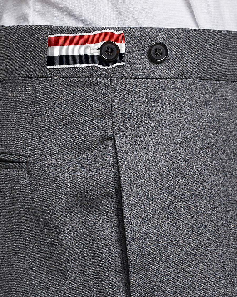Men | Trousers | Thom Browne | Super 120s Wool Trousers Medium Grey