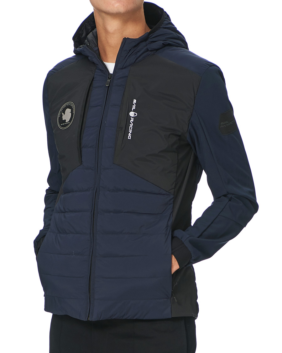 Men | Coats & Jackets | Sail Racing | Antartica Hybrid Hooded Jacket Dark Navy