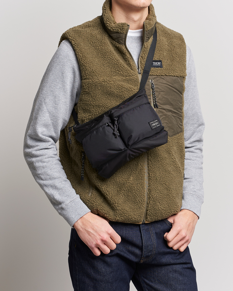 Men |  | Porter-Yoshida & Co. | Force Small Shoulder Bag Black