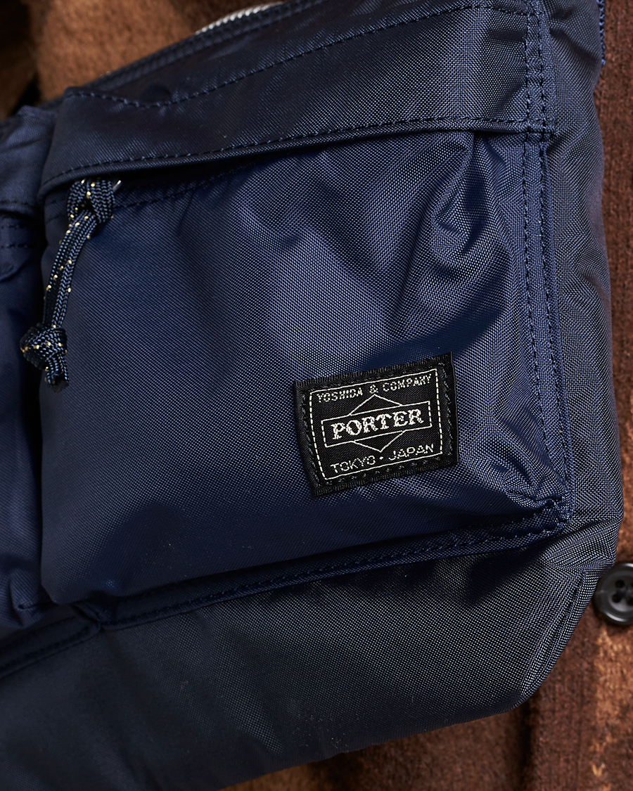 Men | Bags | Porter-Yoshida & Co. | Force Small Shoulder Bag Navy Blue
