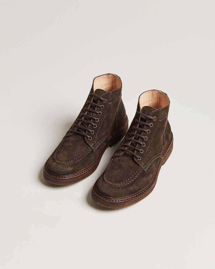 Men | Shoes | Astorflex | Nuvoflex Lace Up Boot Dark Brown Suede