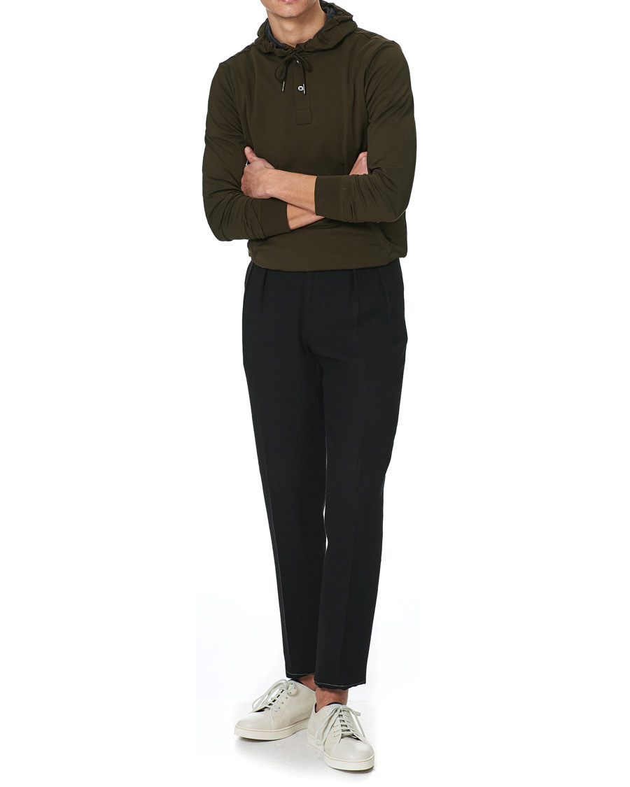 Men | Sweaters & Knitwear | Ralph Lauren Purple Label | Luxury Lisle Hoodie Inverness Loden