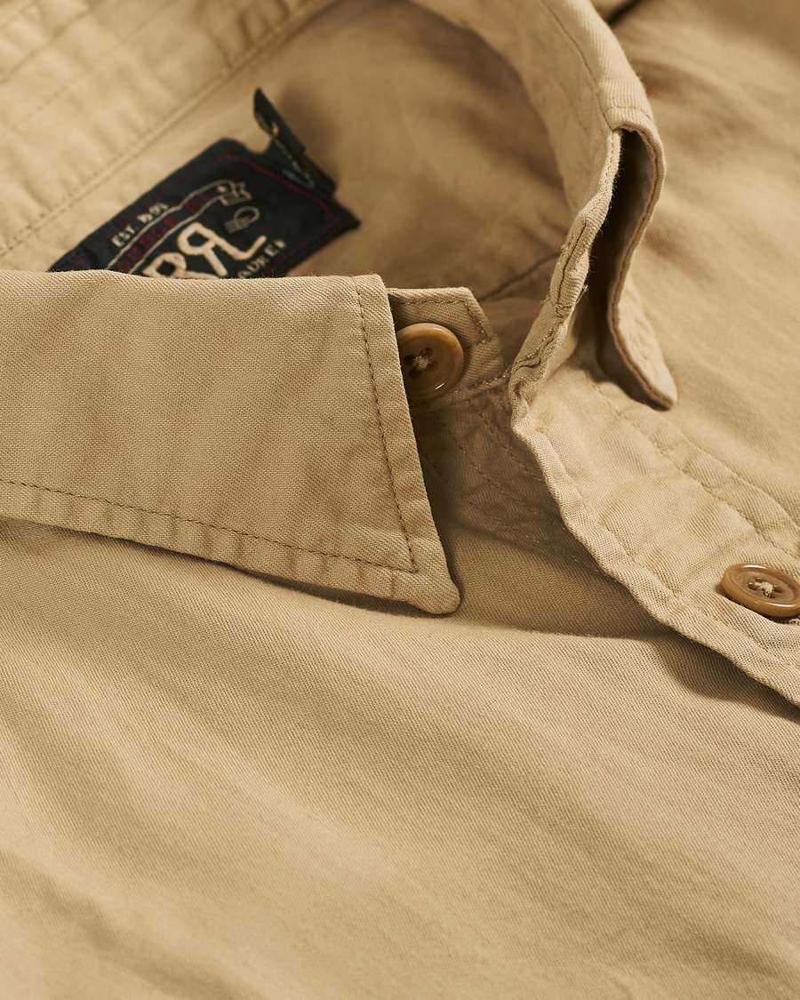 RRL New Military Pocket Shirt Classic Khaki at CareOfCarl.com
