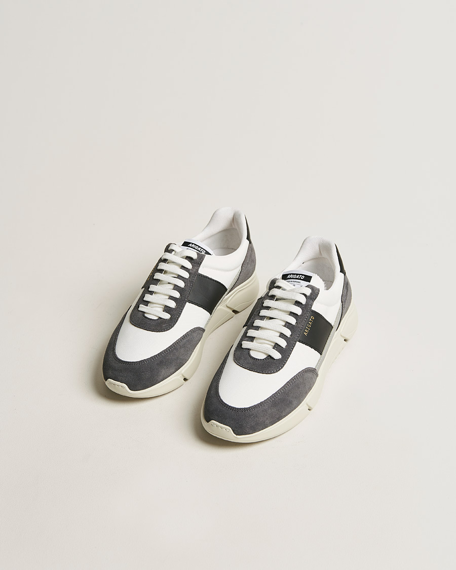 Men | Departments | Axel Arigato | Genesis Vintage Runner Sneaker White/Grey Suede