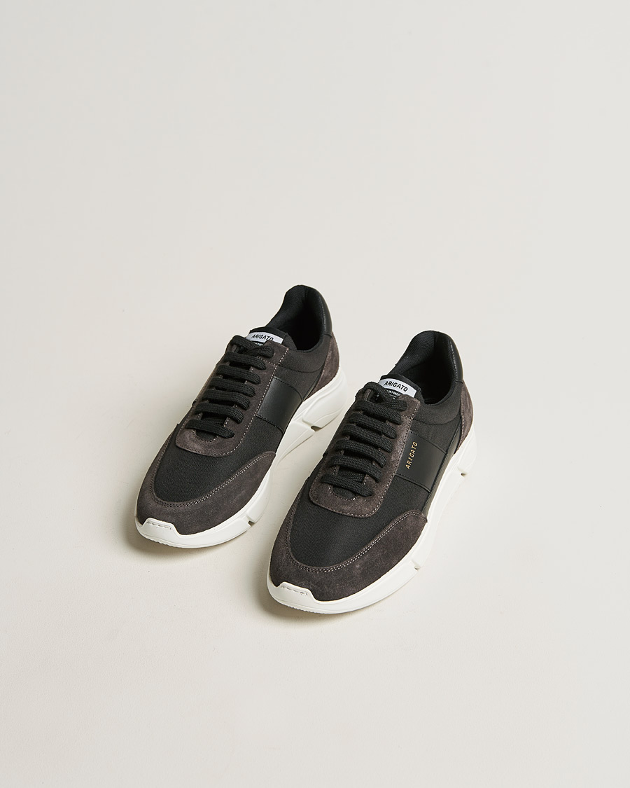 Men | Running Sneakers | Axel Arigato | Genesis Vintage Runner Sneaker Black/Grey Suede