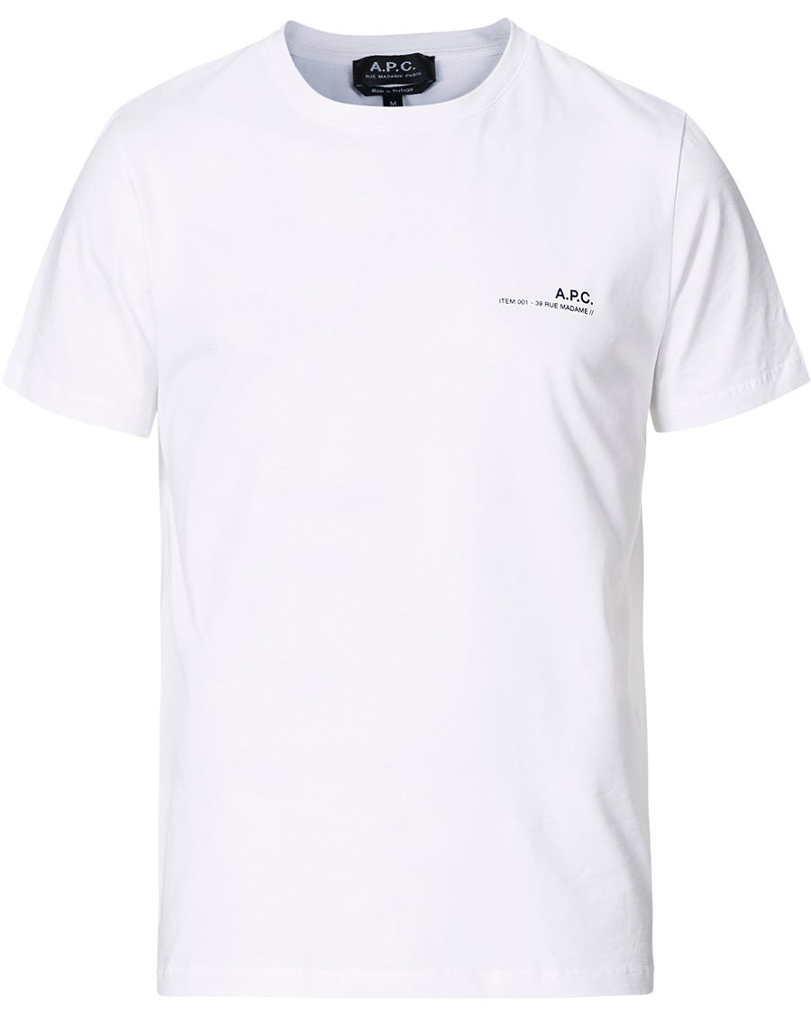 Men |  | A.P.C. | Item Short Sleeve T-Shirt White