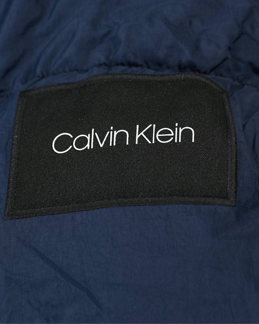 Men | Coats & Jackets | Calvin Klein | Crinkle Nylon Puffer Jacket Navy