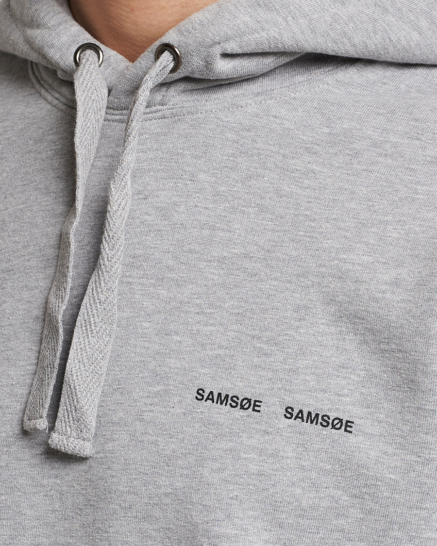 Men | Sweaters & Knitwear | Samsøe & Samsøe | Norsbro Hoodie Grey Melange