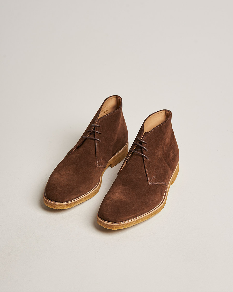 Men | Suede shoes | Loake 1880 | Rivington Suede Crepe Sole Chukka Brown