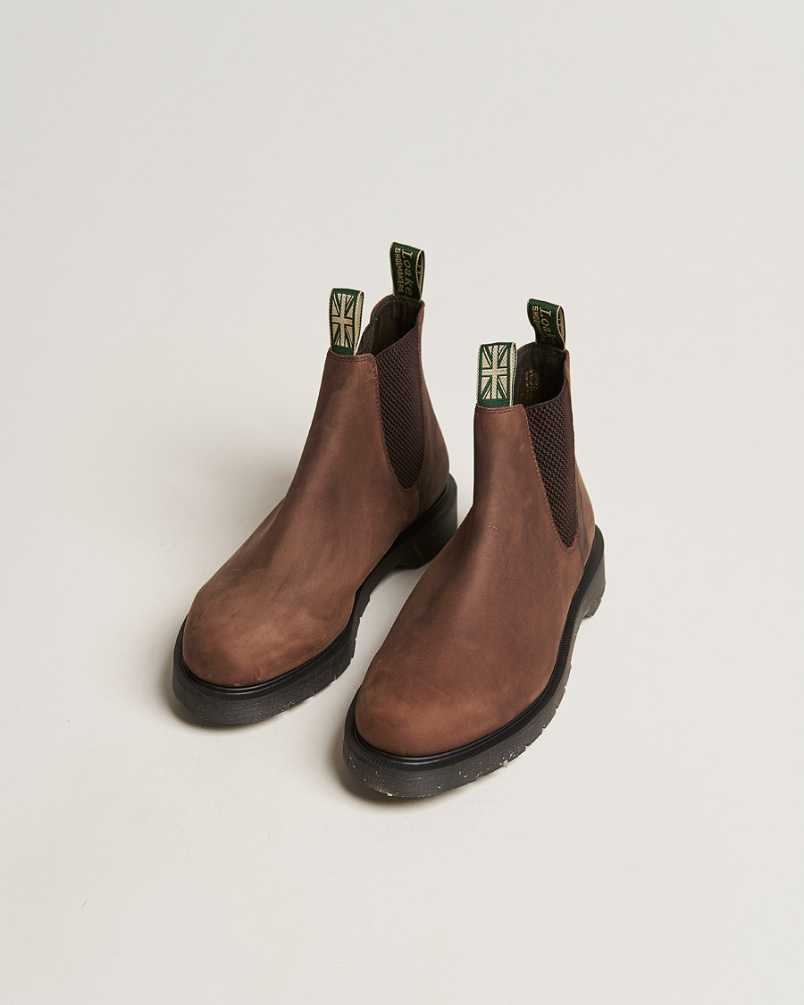 Men | Boots | Loake Shoemakers | Loake 1880 Mccauley Heat Sealed Chelsea Brown Nubuck