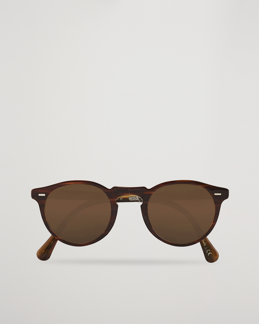 Men |  | Oliver Peoples | Gregory Peck 1962 Folding Sunglasses Dark Brown