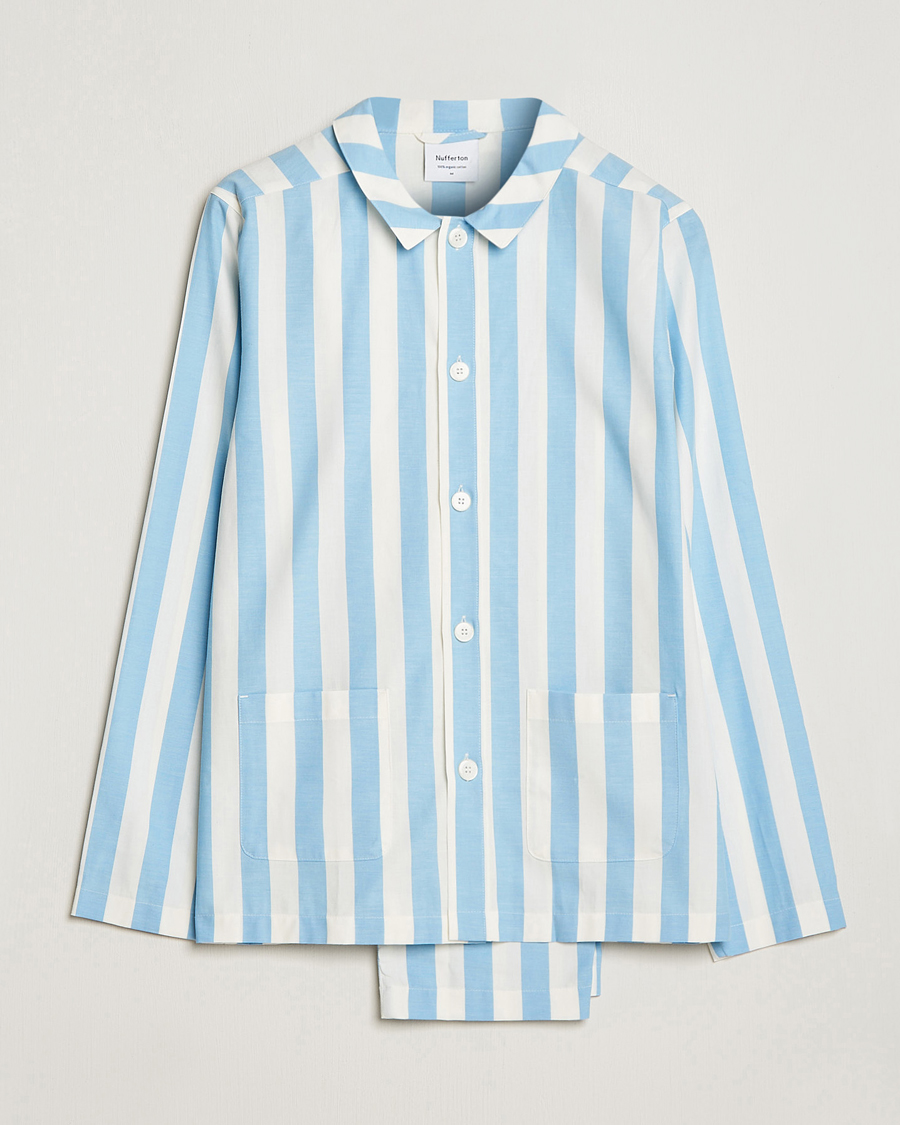 Men | Pyjamas & Robes | Nufferton | Uno Striped Pyjama Set Blue/White