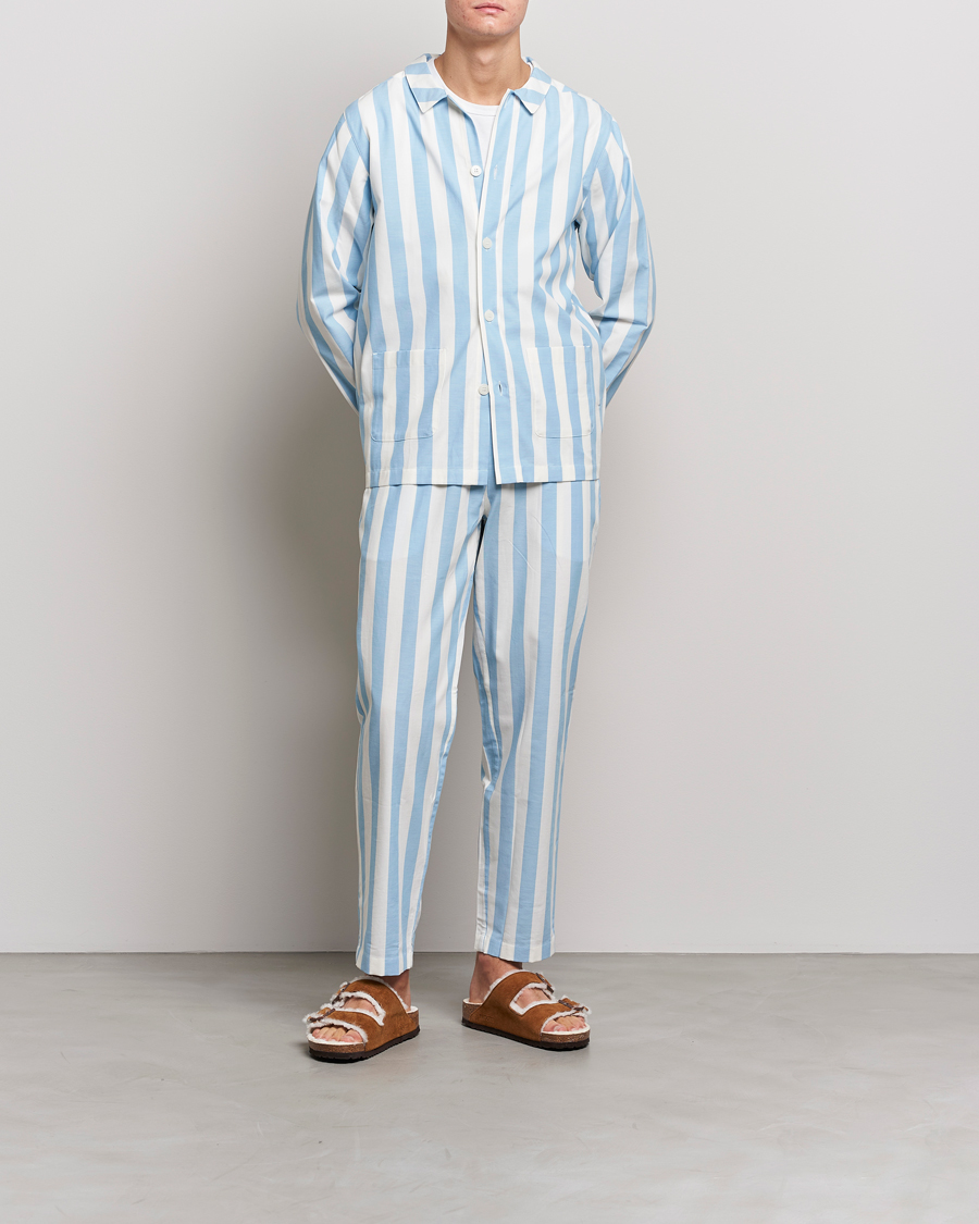 Men | Pyjamas & Robes | Nufferton | Uno Striped Pyjama Set Blue/White