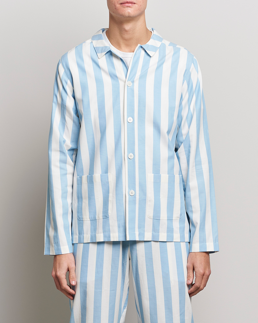 Men | Organic Menswear | Nufferton | Uno Striped Pyjama Set Blue/White