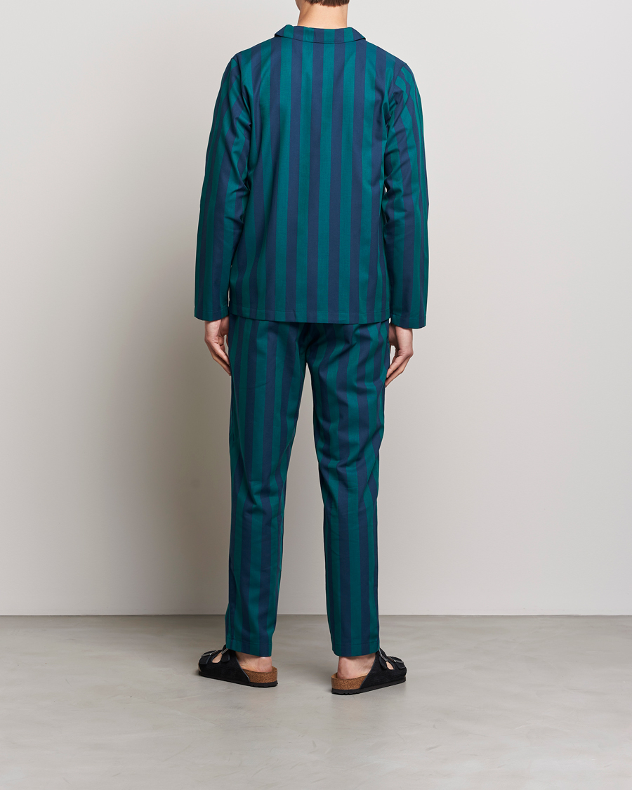 Men | Pyjamas | Nufferton | Uno Striped Pyjama Set Blue/Green