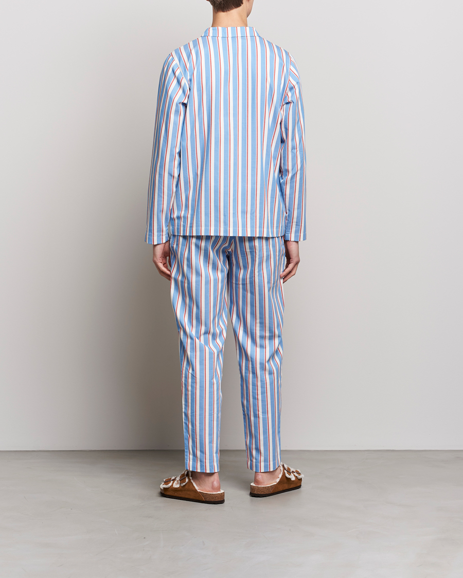 Men | Pyjamas & Robes | Nufferton | Uno Triple Striped Pyjama Set Blue/White/Red