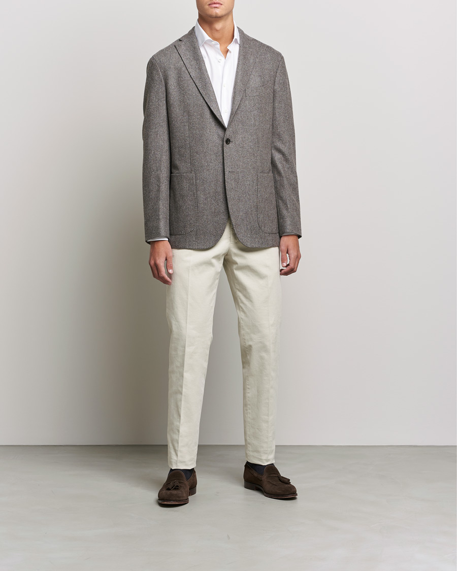 Men | Shirts | Canali | Slim Fit Cotton Shirt White
