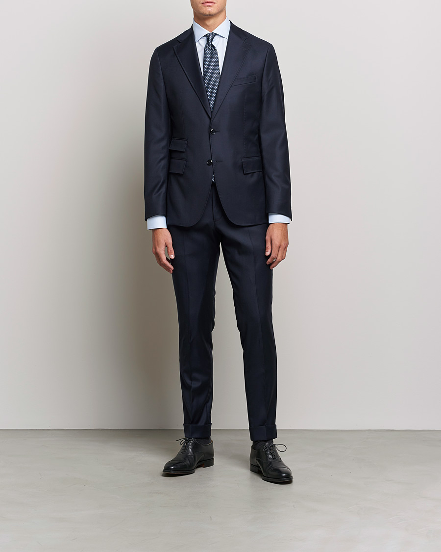 Men | Shirts | Canali | Slim Fit Cotton Shirt Light Blue