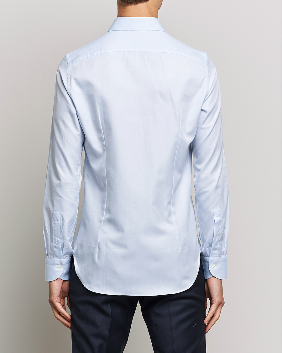 Men | Shirts | Canali | Slim Fit Cotton Shirt Light Blue