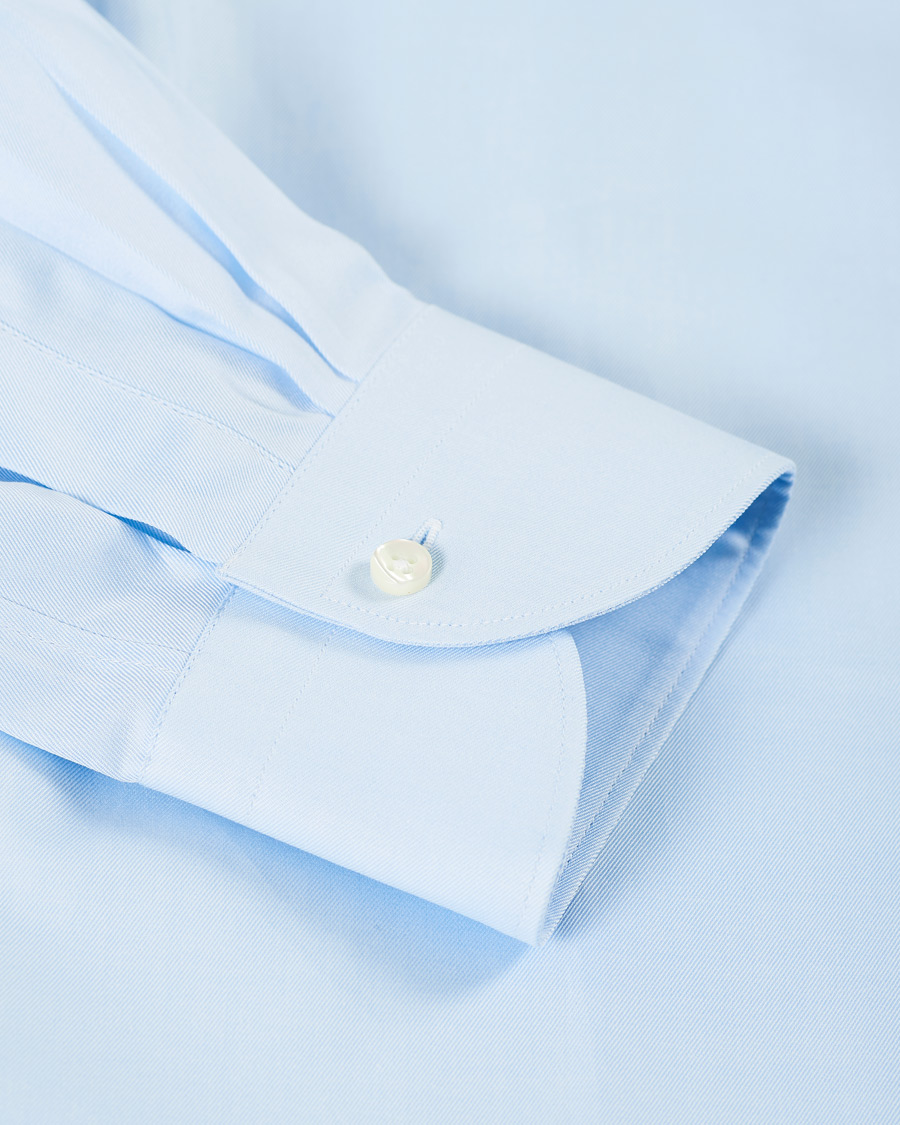 Men | Shirts | Canali | Slim Fit Cotton Shirt Light Blue