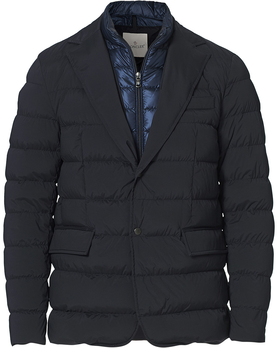 Men | Coats & Jackets | Moncler | Ferrandier Down Blazer Jacket Navy