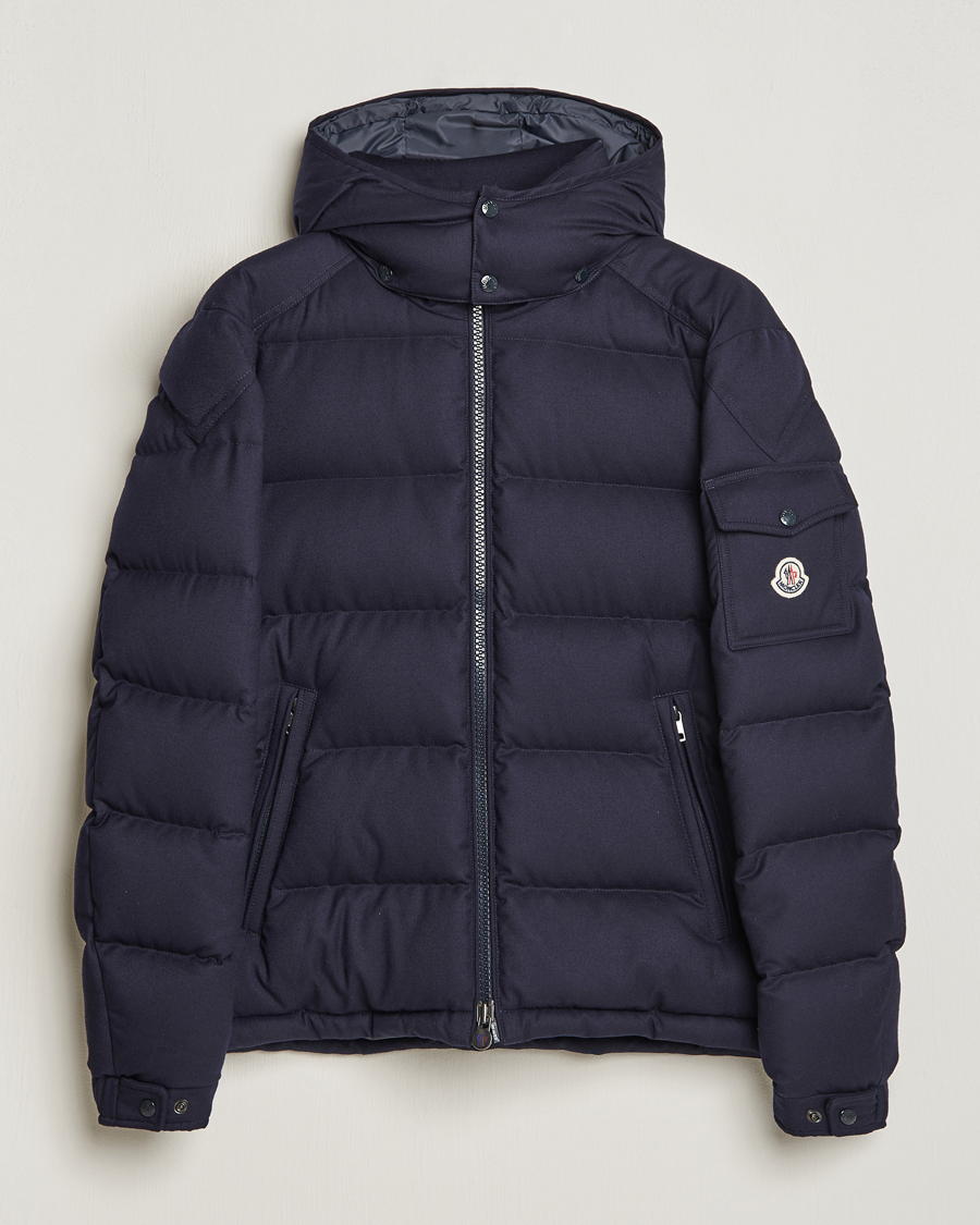 Men | Coats & Jackets | Moncler | Montgenevre Flannel Down Jacket Navy