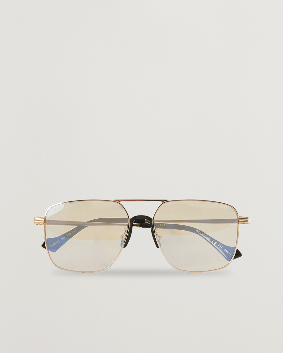 Men | Gucci GG0743S Photochromic Sunglasses Shiny Endura Gold | Gucci | GG0743S Photochromic Sunglasses Shiny Endura Gold
