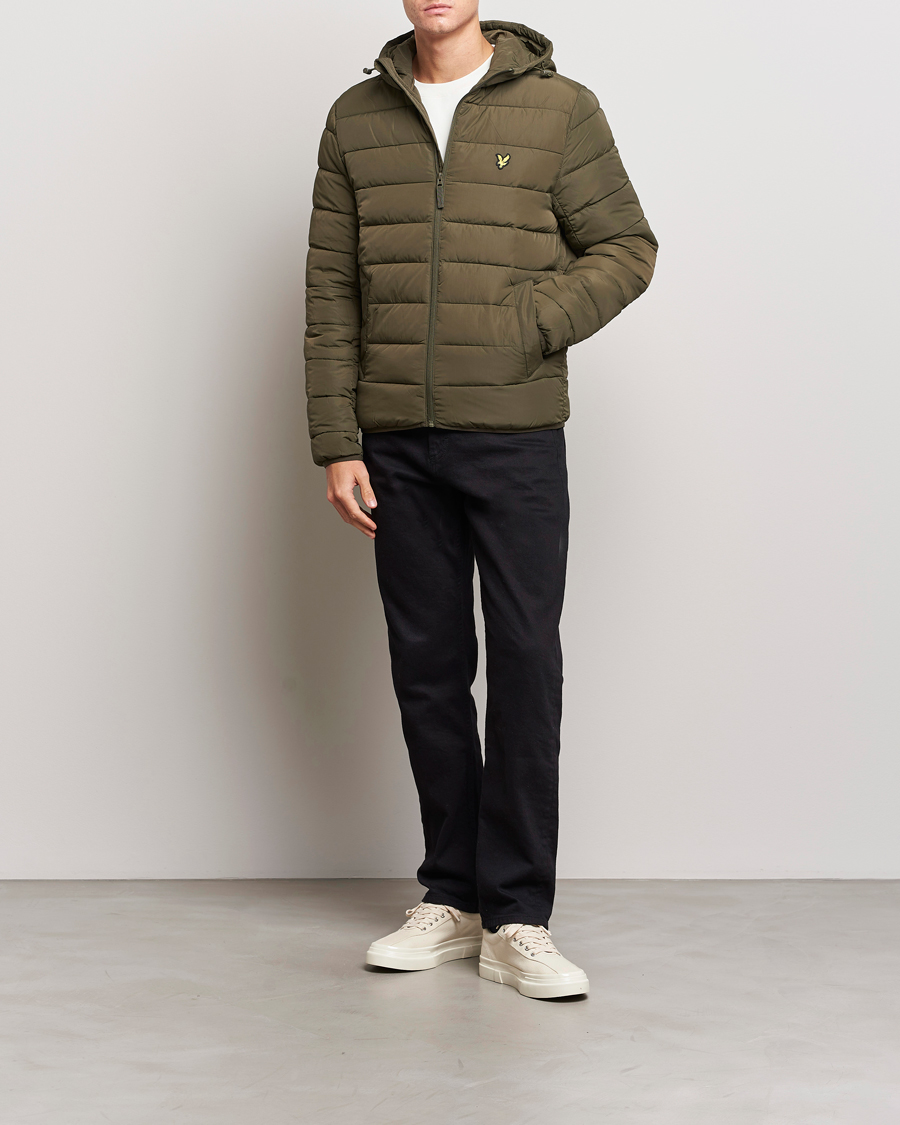 Men | Coats & Jackets | Lyle & Scott | Lightweight Puffer Jacket Olive