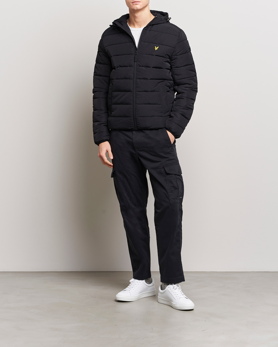 Men | Coats & Jackets | Lyle & Scott | Lightweight Puffer Jacket Jet Black