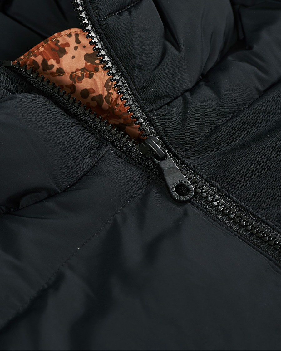 Men | Coats & Jackets | Lyle & Scott | Earth Print Padded Jacket Jet Black