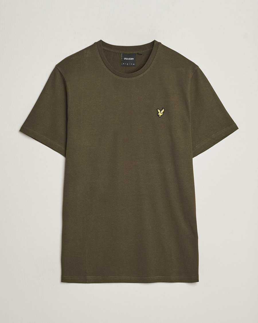 Men | T-Shirts | Lyle & Scott | Cotton Crew Neck Tee Olive