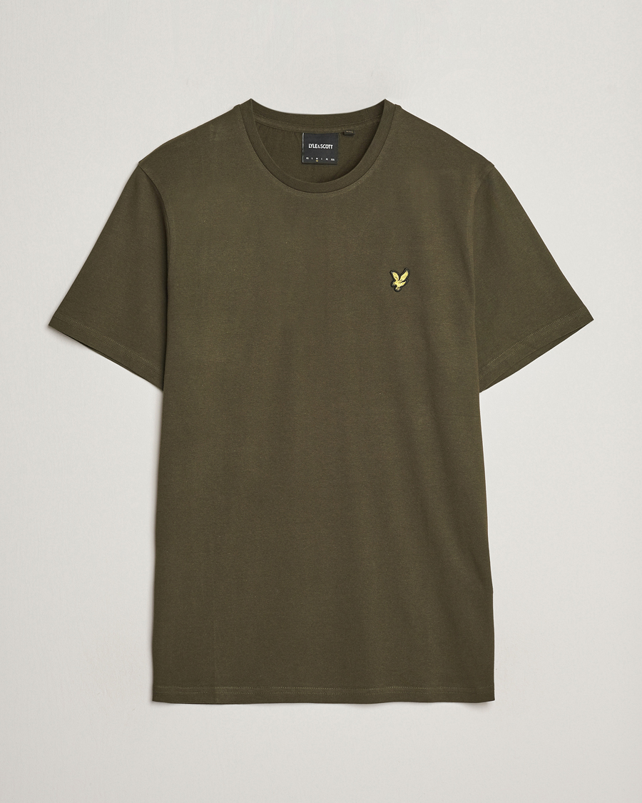 Men | T-Shirts | Lyle & Scott | Cotton Crew Neck T-Shirt Olive