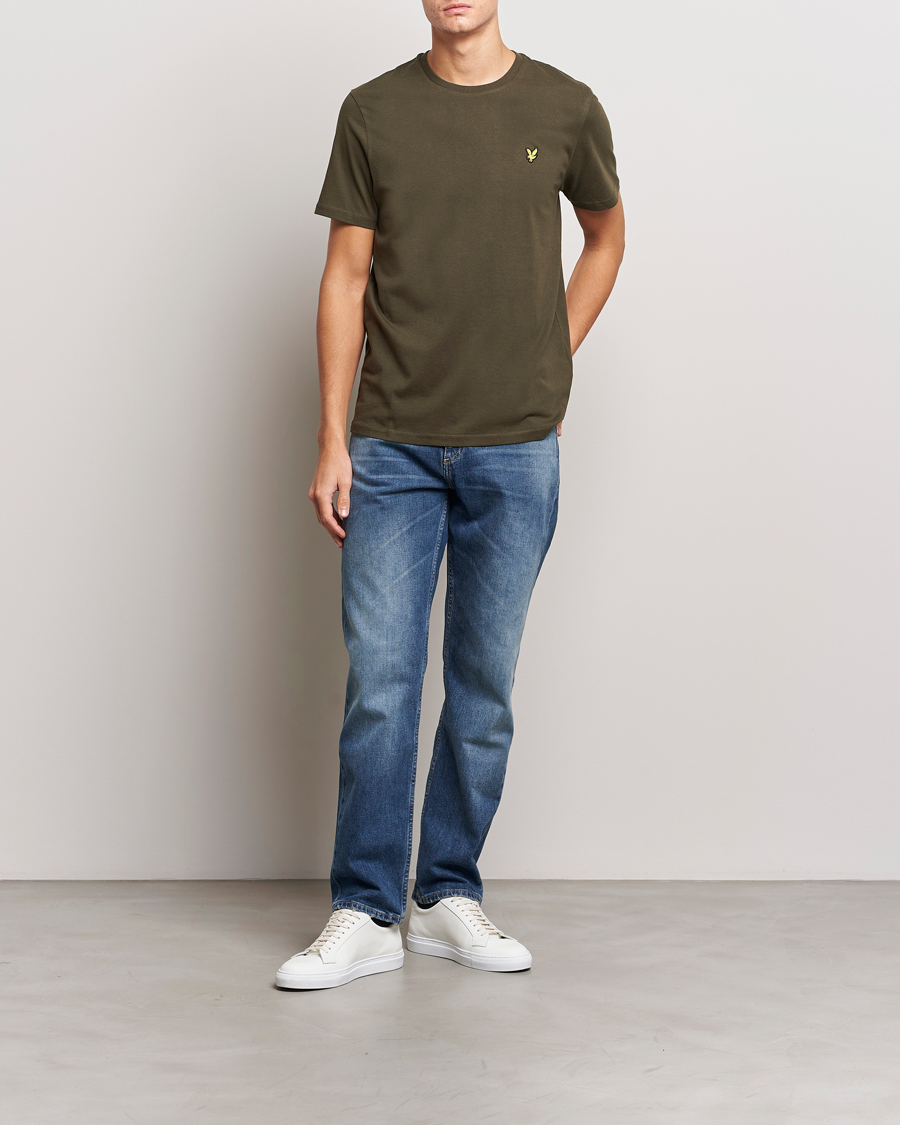 Men | T-Shirts | Lyle & Scott | Cotton Crew Neck T-Shirt Olive