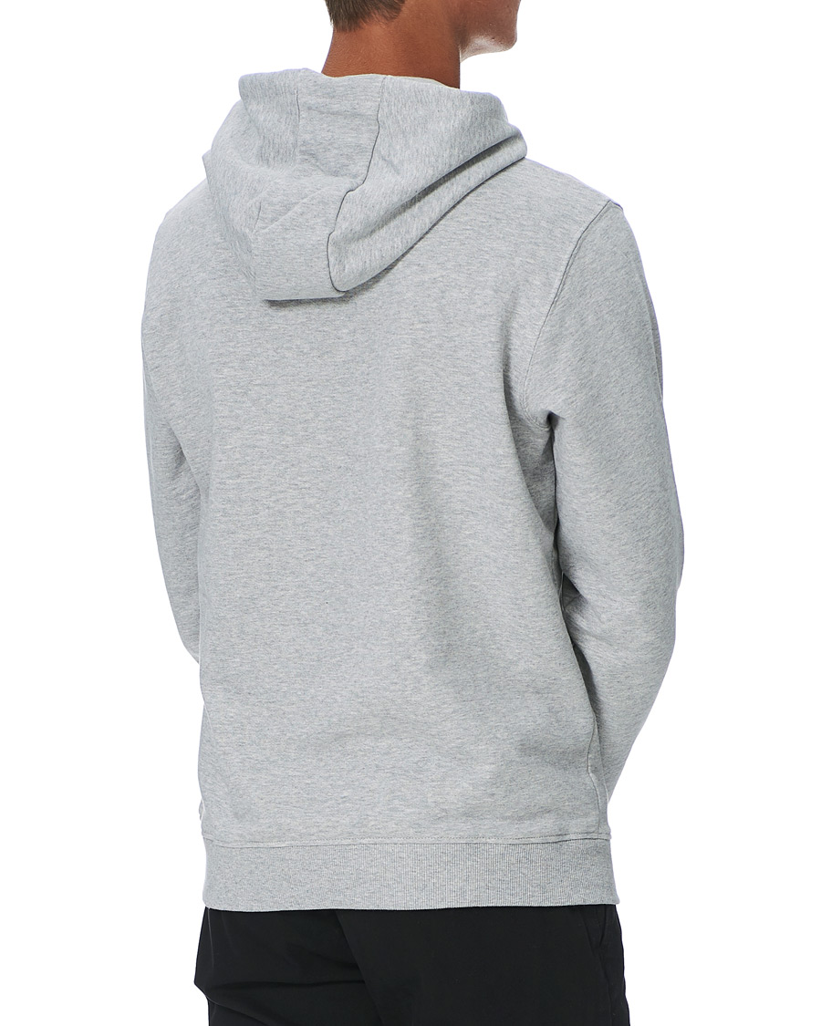 Men | Sweaters & Knitwear | Lyle & Scott | Organic Cotton Pullover Hoodie Light Grey Melange