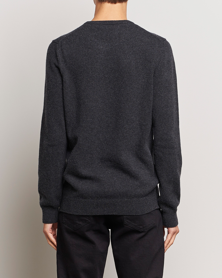 Men | Sweaters & Knitwear | Lyle & Scott | Lambswool Crew Neck Pullover Charcoal Marl