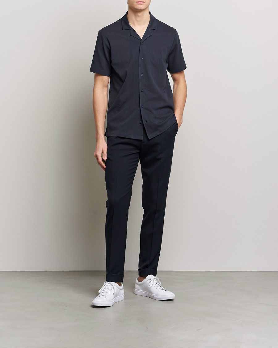 Men | Shirts | Sunspel | Riviera Resort Shirt Navy